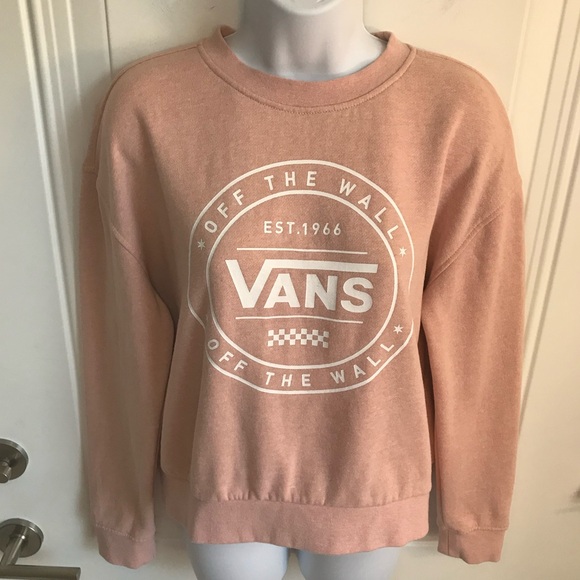 VANS Off the Wall Brand pink cotton/poly blend crewneck sweatshirt size S in EUC - Picture 7 of 16